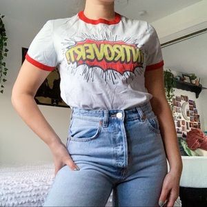 graphic ringer t shirt